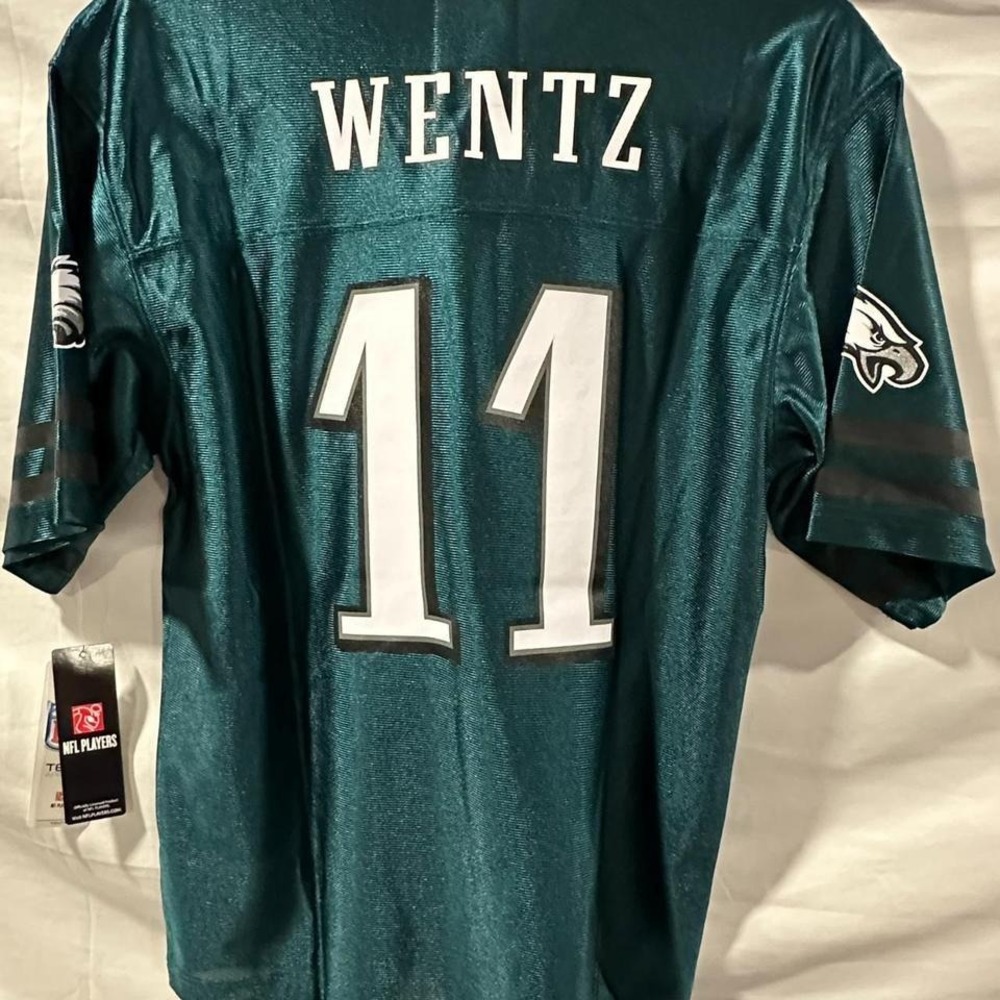 Midnight Green NFL Philadelphia Eagles Jersey Youth 2XL (18) #11 WENTZ